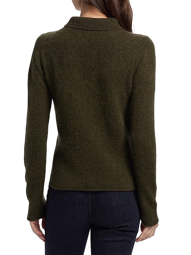 Fitted Cashmere Polo Shirt