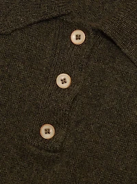 Fitted Cashmere Polo Shirt