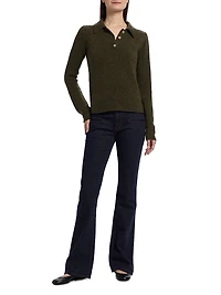 Fitted Cashmere Polo Shirt