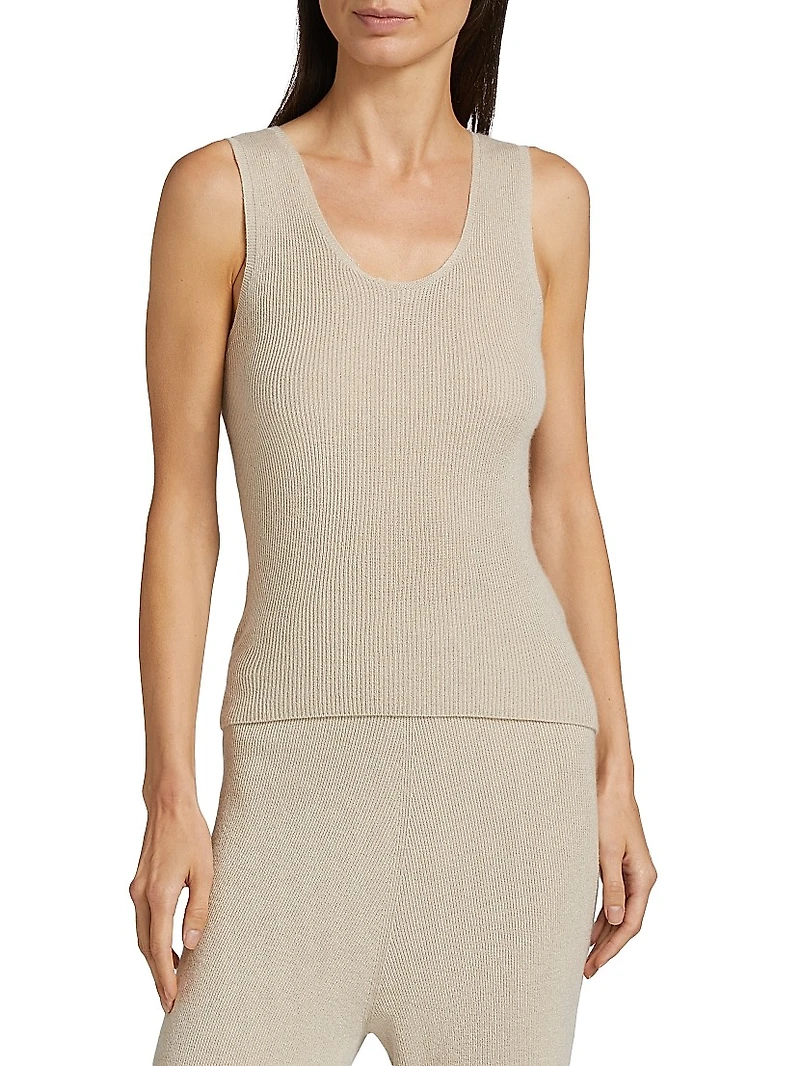 Delicash Cashmere-Silk Knit Tank