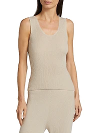 Delicash Cashmere-Silk Knit Tank