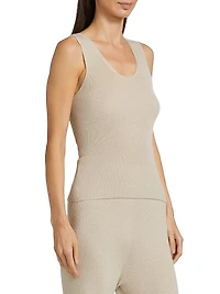 Delicash Cashmere-Silk Knit Tank