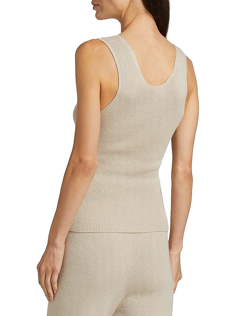Delicash Cashmere-Silk Knit Tank