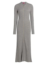 Bungalow Cashmere Rib-Knit Maxi Dress