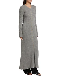 Bungalow Cashmere Rib-Knit Maxi Dress