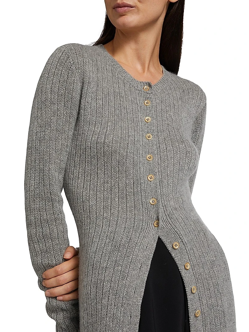 Bungalow Cashmere Rib-Knit Maxi Dress