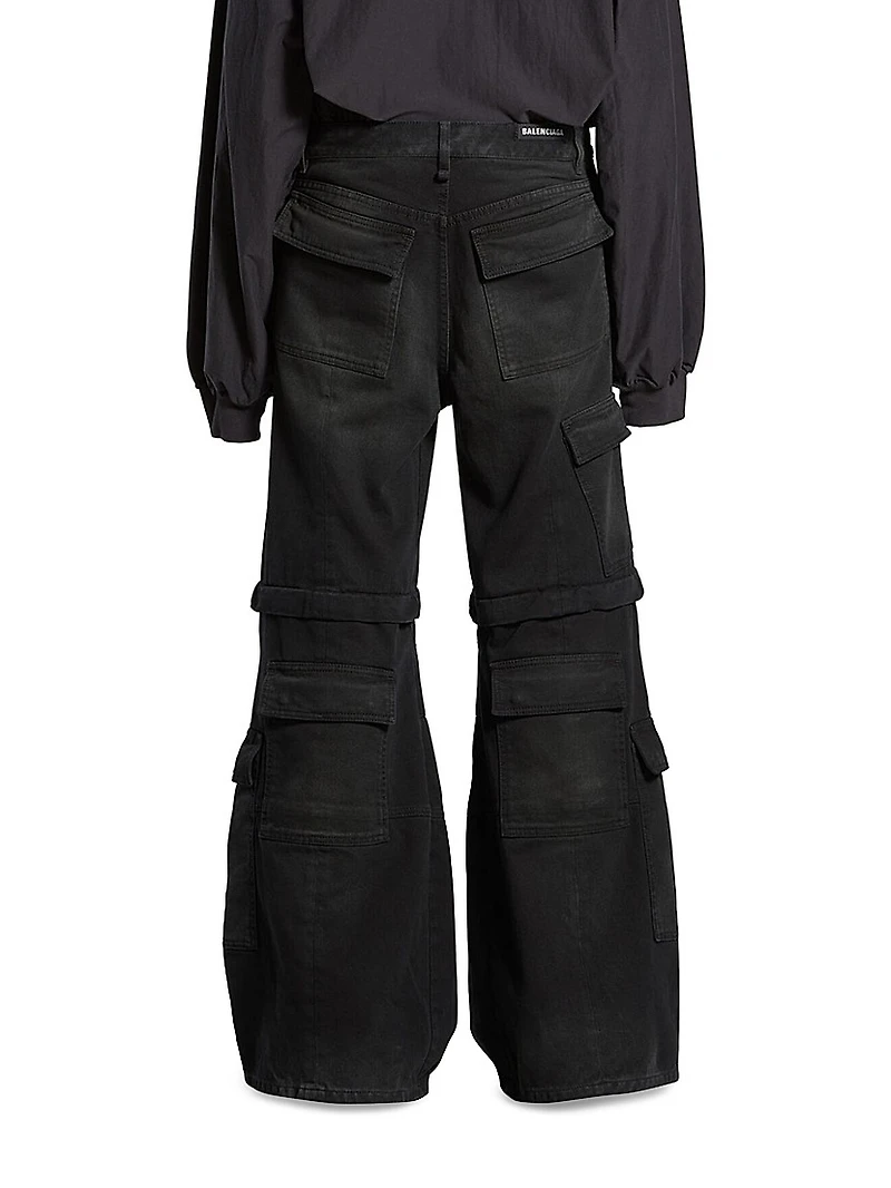 Flared Cargo Pants