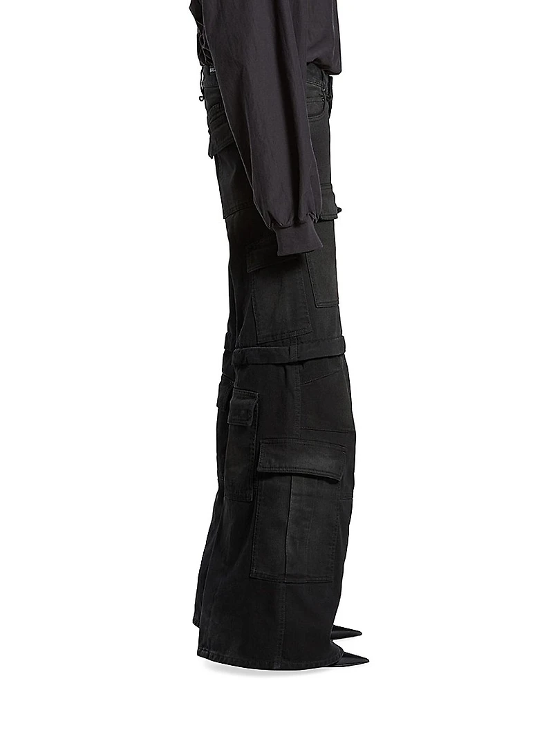 Flared Cargo Pants