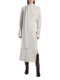 Liliana Scarf Wool-Blend Sweaterdress
