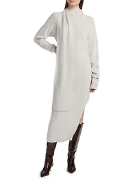 Liliana Scarf Wool-Blend Sweaterdress