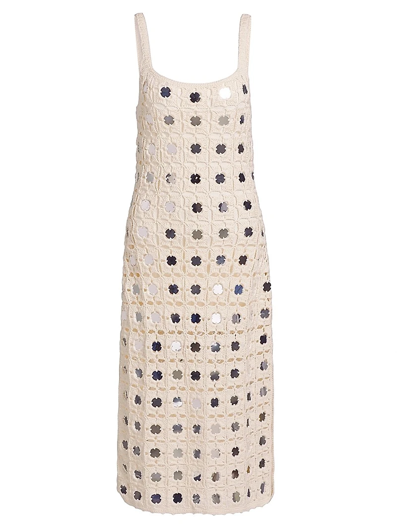 Clementine Mirror Crochet Midi-Dress