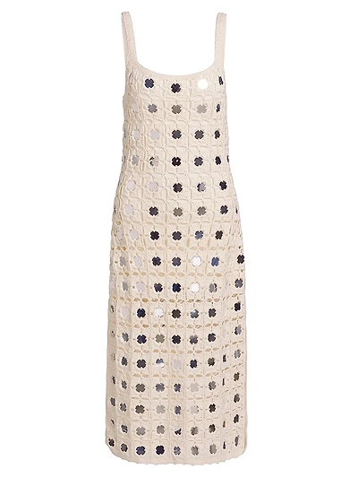Clementine Mirror Crochet Midi-Dress