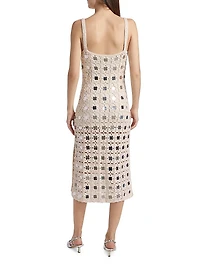 Clementine Mirror Crochet Midi-Dress