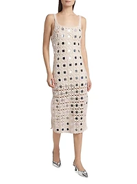 Clementine Mirror Crochet Midi-Dress