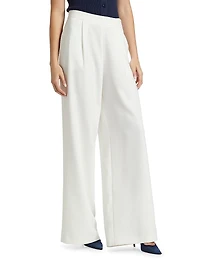 Hailey Pleated Wide-Leg Trousers