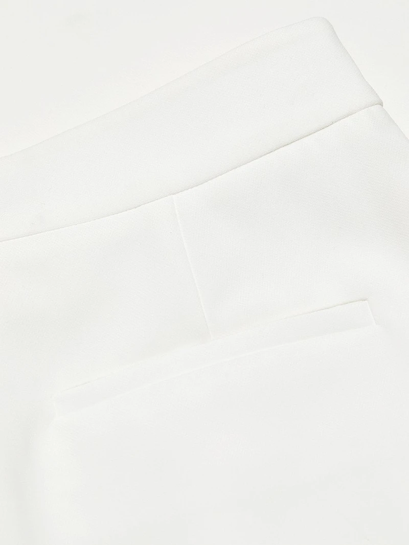 Hailey Pleated Wide-Leg Trousers
