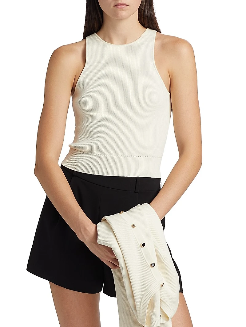 Avery Rib-Knit Racer Tank