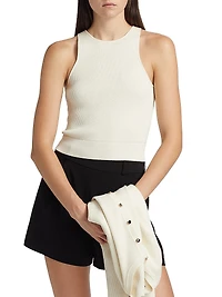 Avery Rib-Knit Racer Tank