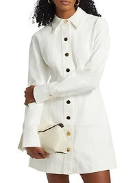 Alexa Denim Seamed Minidress