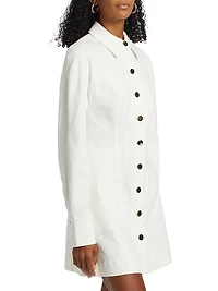 Alexa Denim Seamed Minidress