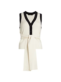 Collins Knit Tie-Waist Top