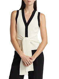 Collins Knit Tie-Waist Top
