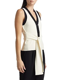 Collins Knit Tie-Waist Top