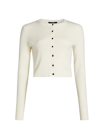 Zoe Crop Crewneck Cardigan
