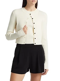 Zoe Crop Crewneck Cardigan