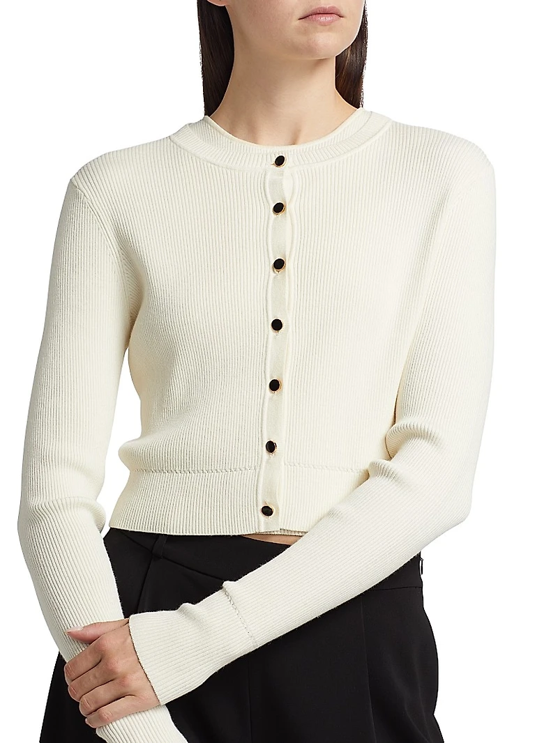 Zoe Crop Crewneck Cardigan