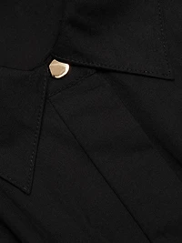 Chelsea Stretch-Cotton Poplin Tie-Waist Shirtdress