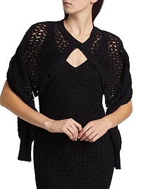 Kayla Crocheted Cotton Midi-Dress