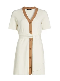 Devin Knit Tie-Waist Minidress