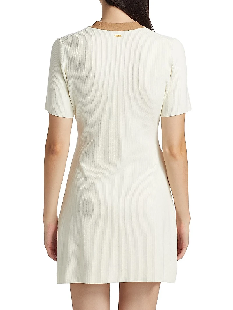 Devin Knit Tie-Waist Minidress