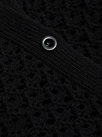 Tori Crocheted Cotton Cardigan