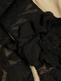 Floral Lace & Appliqué Minidress