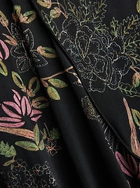 Diagonal-Seamed Jersey Midi-Dress