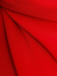 Twist-Neck Keyhole A-Line Midi Dress