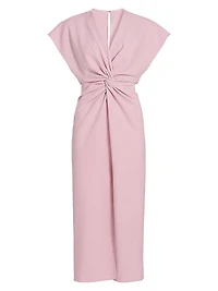 Jackie Twist-Front Cocktail Dress