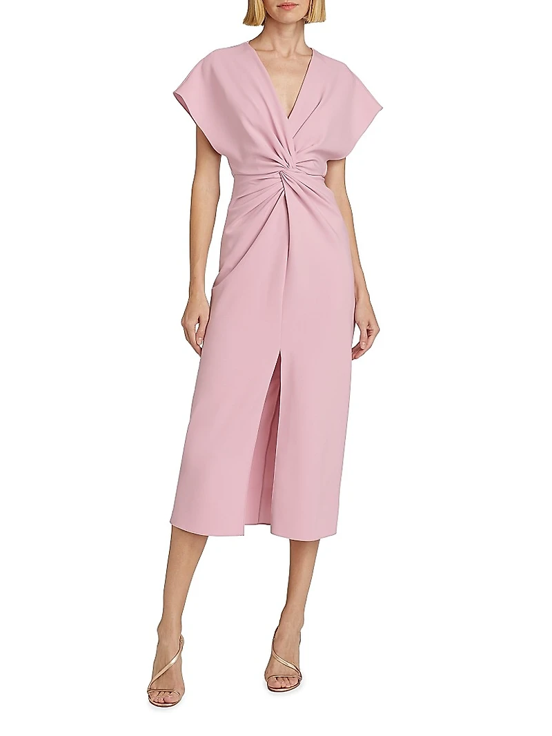 Jackie Twist-Front Cocktail Dress