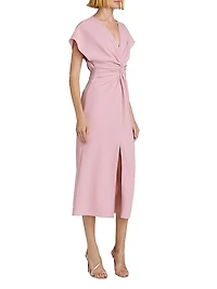 Jackie Twist-Front Cocktail Dress