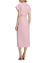 Jackie Twist-Front Cocktail Dress