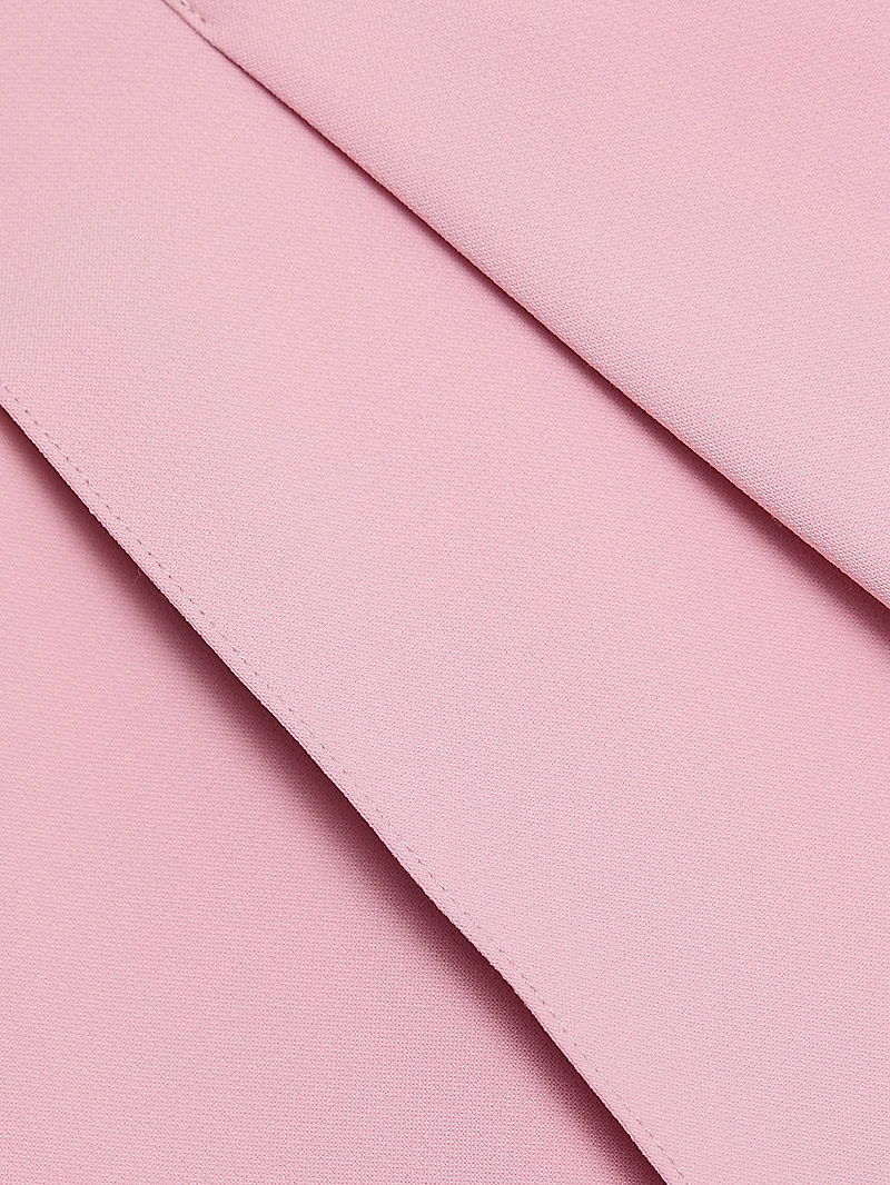 Pleat Front Cropped Pants