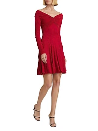 Textured Off-the-Shoulder Minidress