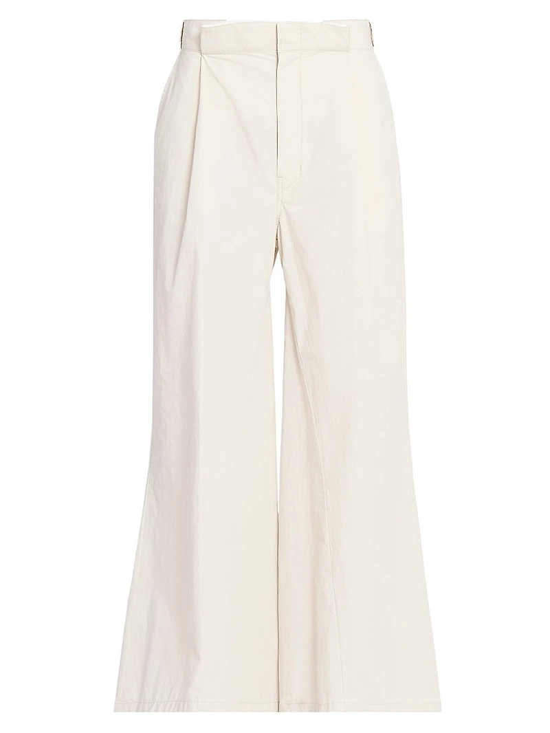 Pleated Flare Pants