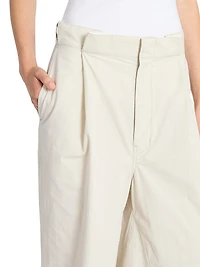Pleated Flare Pants