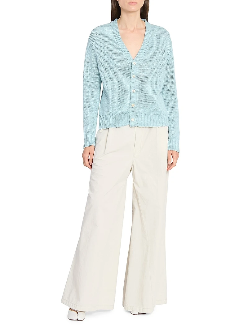 Pleated Flare Pants