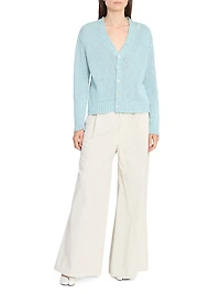 Pleated Flare Pants
