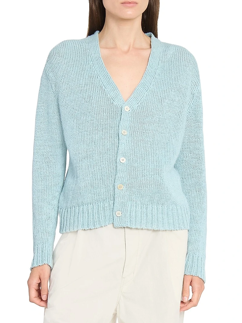 Hemp V-Neck Cardigan