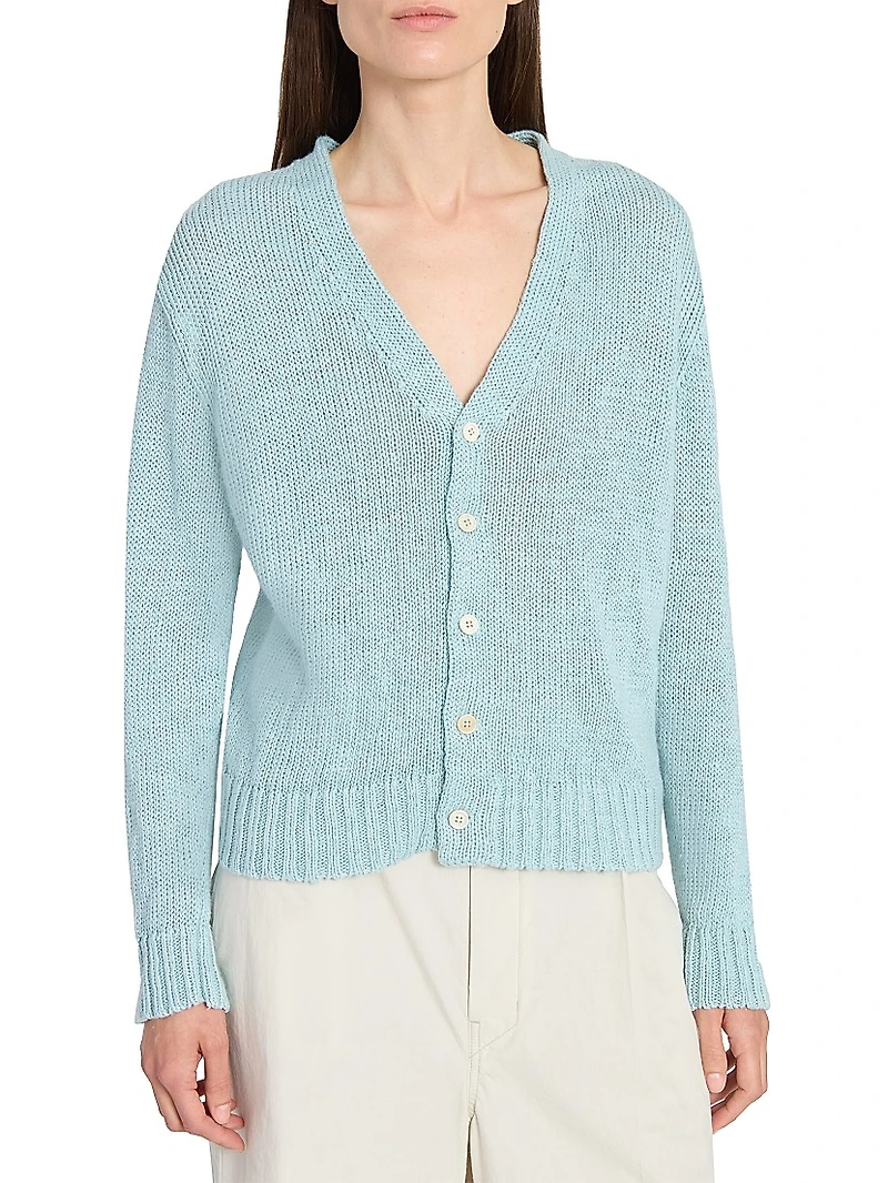 Hemp V-Neck Cardigan